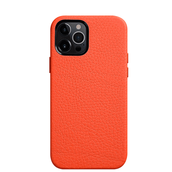 Melkco Paris Premium Leather Case - Apple iPhone 12 Pro Max   Orange Online Hot Sale