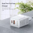 Yesido YC32 Power Adapter - Dual Port   QC3.0   White on Sale