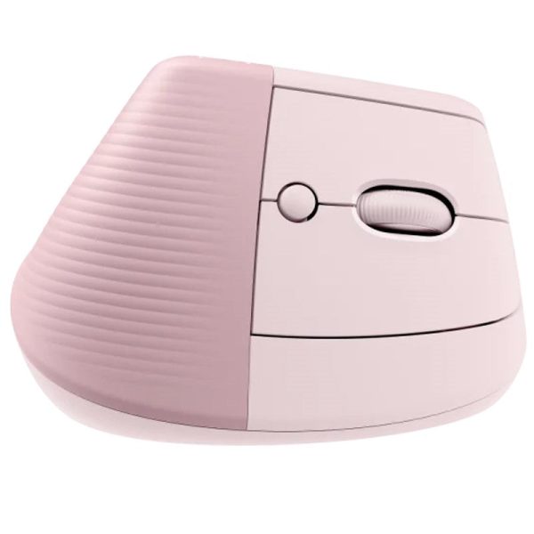 Logitech Lift Vertical Ergonomic Wireless & Blutooth Mouse - Rose For Discount