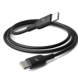 Porodo Blue PVC Type-C to Type-C 60W Durable Fast Charge & Data Cable - 1m 3.2ft    Black Online