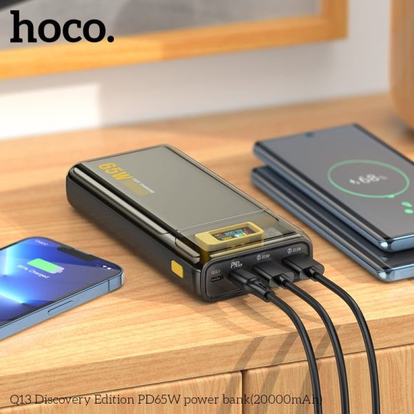 Hoco Q13 20000mAh PD65W LED Digital Display Portable Charging Power Bank Online Sale