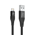 Porodo Braided USB-A to Lightning (2.4A 2.2m) - Black Supply