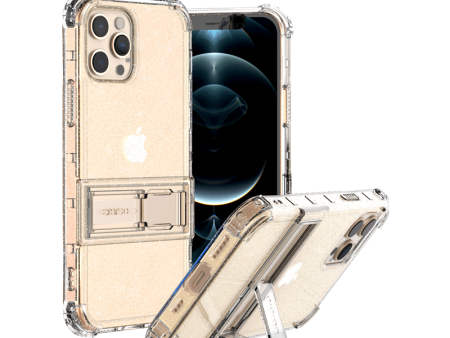 Araree Mach Stand Case For iPhone 12 Pro Max - Glitter Clear Supply