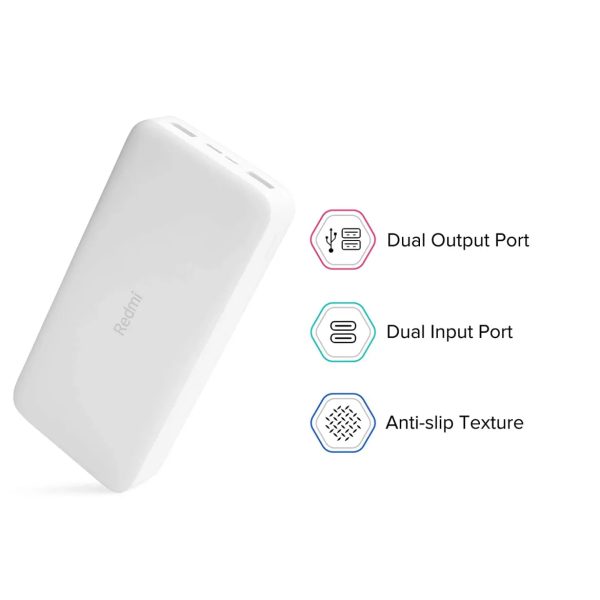 Xiaomi Redmi Power Bank 20000mAh 18W Fast Charge – White Online