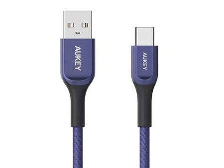 AUKEY Kevlar Core USB-A to USB-C Cable - 2m   Blue Online Sale