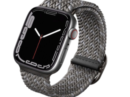 Uniq Aspen Designer Edition Braided Apple Watch Strap 42 44 45mm – Pebble Grey on Sale