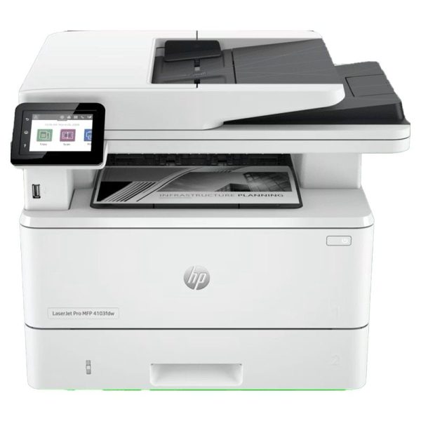 HP LaserJet Pro MFP 4103fdw - 40ppm   1200dpi   A4   USB   LAN   Wi-Fi   FAX   Mono Laser - Printer Hot on Sale