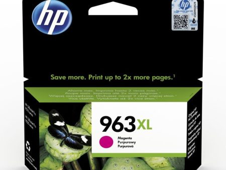 HP 963XL High Yield Magenta Original Ink Cartridge - 1600 Pages   Magenta Color   Ink Cartridge Supply