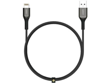 AUKEY Kevlar Core Lightning to USB-A Cable - 2m   Black For Sale