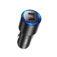 Hoco NZ3 LED Light Car Charger - Type-C   Lightning   Black For Sale