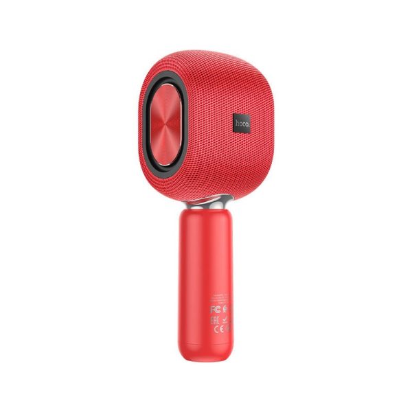 Hoco BK8 Wireless Karaoke Mic - 5W   2000mAh   Red For Discount