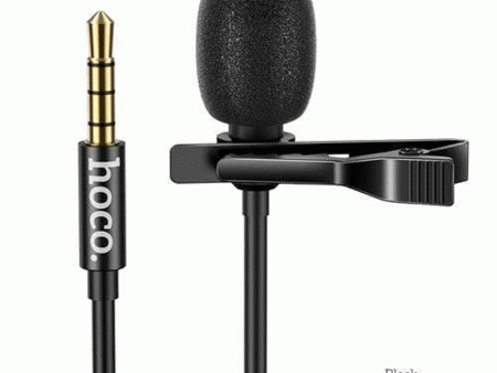 Hoco DI02 Mini Microphone - 2 Meter   3.5mm   Black Online now