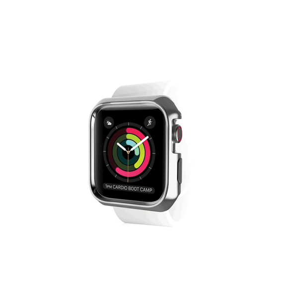 Itskins Spectrum Metal Case - 44mm   Apple Watch Series 5   Silver + Clear - Pack of 2 Hot on Sale