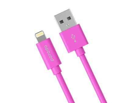 Porodo PVC Lightning Cable 1.2m - Pink Supply