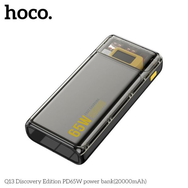 Hoco Q13 20000mAh PD65W LED Digital Display Portable Charging Power Bank Online Sale