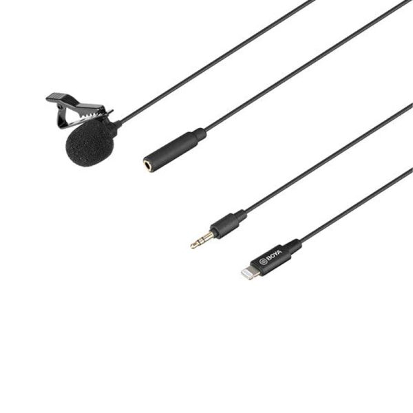 BOYA Digital lavalier for iOS  MAC Windows - Black Fashion