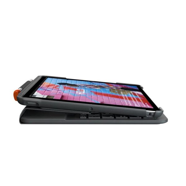 Logitech Slim Folio for iPad 7th Generation, Arabic - Graphite Online Sale