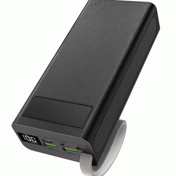 Aspor A306 Power Bank - 30000mAh   20W   Micro USB   Type-C   Lightning   Black Sale