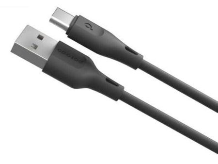 Porodo USB Cable Type-C Connector 3A Durable Fast Charge and Data Cable (3m 10ft) - Black Hot on Sale