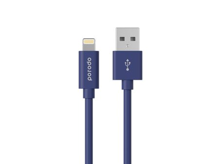 Porodo PVC Lightning Cable 1.2m - Blue Online now