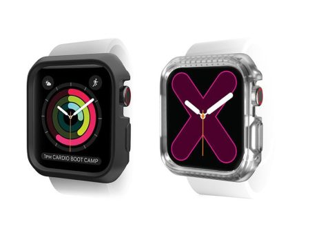 Itskins Spectrum Metal Case - 40mm   Apple Watch Series 6   5   4   Se   Black + Clear - Pack of 2 Online Sale