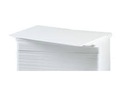 Zebra PVC Card - 30 mil   Pack of 100   White Cheap