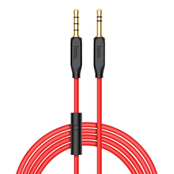 Hoco Cable 3.5mm to 3.5mm UPA12 audio AUX TPE braid with microphone Hot on Sale