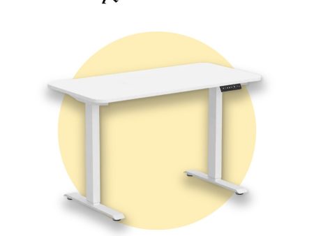 King smith Smart Height Adjustable Desk - White For Cheap