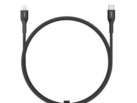 AUKEY Kevlar Core Lightning to USB-C Cable - 2m   Black Online Hot Sale