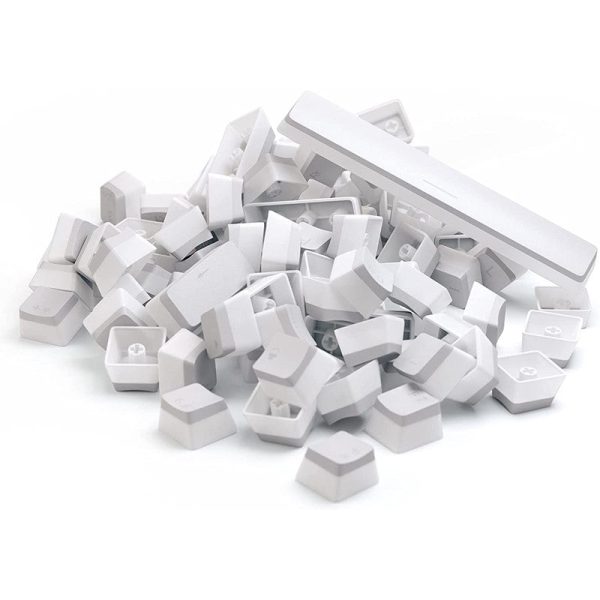 Glorious Aura Pudding Keycaps V1 PBT - White Online