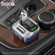 Hoco E75 30W PD USB QC3.0 Car Bluetooth MP3 FM Transmitter Charger – Black Hot on Sale