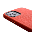 Melkco Paris Premium Leather Case - Apple iPhone 12 Pro Max   Orange Online Hot Sale